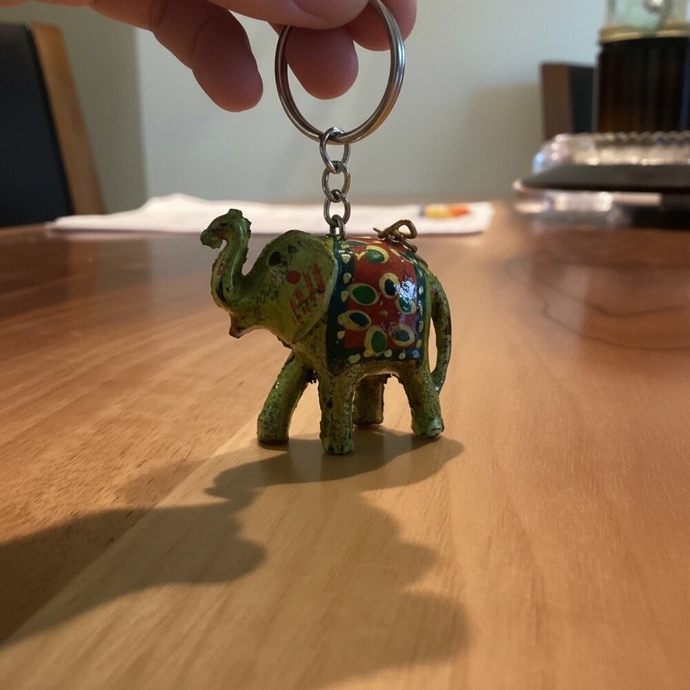 Indian Elephant Keychain